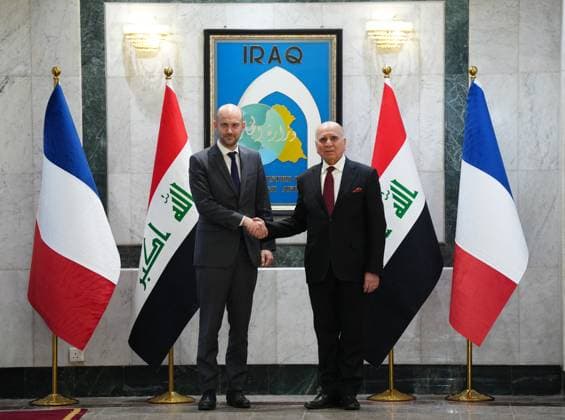 News Bilder des Tages French and Iraqi foreign ministers meet in Baghdad BAGHDAD, IRAQ - FEBRUARY 5: French Foreign Minister Jean Noel Barrot (L) meets with Iraqi Foreign Minister Fuad Hussein (R) at the Ministry of Foreign Affairs building in Baghdad, Iraq, on February 5, 2026. Murtadha Al-Sudani Anadolu Baghdad Iraq. Editorial use only. Please get in touch for any other usage.  Copyright: x2026xAnadoluxMurtadhaxAl-Sudanix