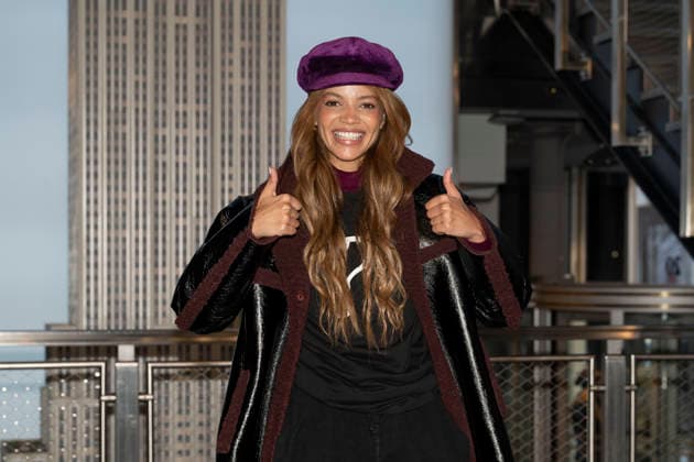 February 5, 2026, New York, New York, USA: LESLIE GRACE visits the Empire State Building on a visit to New York City. 5 February 2026 New York USA - ZUMAa265 20260205_zep_a265_005 Copyright: xEricxAcquayex