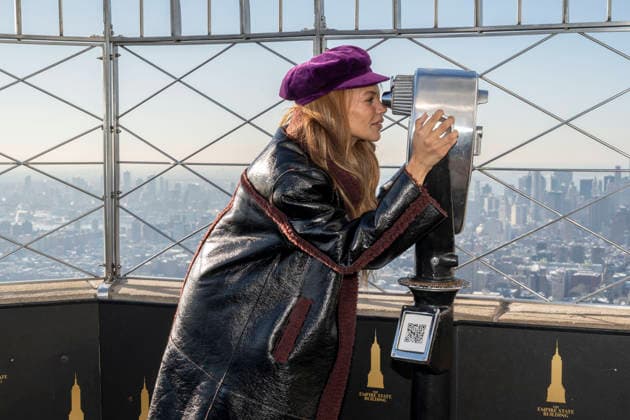 February 5, 2026, New York, New York, USA: LESLIE GRACE visits the Empire State Building on a visit to New York City. 5 February 2026 New York USA - ZUMAa265 20260205_zep_a265_012 Copyright: xEricxAcquayex