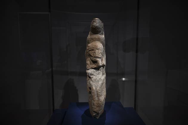 Gobeklitepe exhibition to open in Germany BERLIN, GERMANY - FEBRUARY 5: Gobeklitepe, known as the world’s oldest settlement and listed as a UNESCO World Heritage site, and the surrounding Tas Tepeler region are to be introduced with 93 selected artifacts in an exhibition in Germany, presenting the artistic expressions of early settled communities from birth and daily life to death across eight thematic sections, ahead of its opening in Berlin, Germany, on February 5, 2026. Halil Sagirkaya Anadolu Berlin Germany. Editorial use only. Please get in touch for any other usage.  Copyright: x2026xAnadoluxHalilxSagirkayax