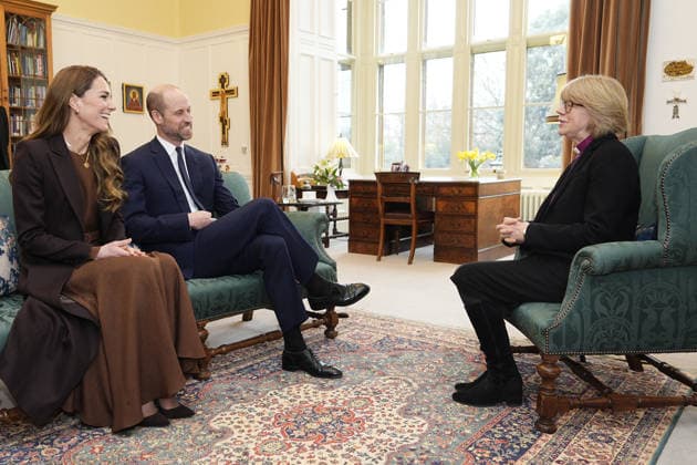 The Prince and Princess of Wales attend an audience with the Archbishop of Canterbury The Prince and Princess of Wales attend an audience with the Archbishop of Canterbury, Dame Sarah Mullally, in the Archbishop s study at Lambeth Palace, London, UK, on the 5th February 2026. Picture by Aaron Chown WPA-Pool London Lambeth Palace London United Kingdom  WHA-0807