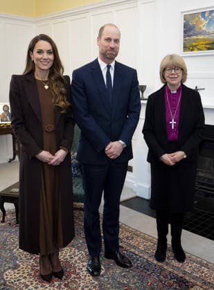 The Prince and Princess of Wales attend an audience with the Archbishop of Canterbury The Prince and Princess of Wales attend an audience with the Archbishop of Canterbury, Dame Sarah Mullally, in the Archbishop s study at Lambeth Palace, London, UK, on the 5th February 2026. Picture by Aaron Chown WPA-Pool London Lambeth Palace London United Kingdom  WHA-0807