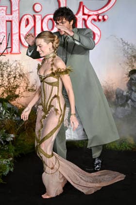 Celebrities attend the UK premiere of Wuthering Heights at Odeon Luxe Leicester Square, London Featuring: Jacob Elordi, Margot Robbie Where: London, United Kingdom When: 05 Feb 2026 Credit: Cover Images EDITORIAL USE ONLY. NOT FOR USE BY NEWSPAPERS BASED IN THE UK. Copyright: xx coverimg55441094