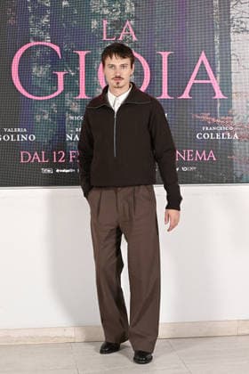 Photocall of the film La Gioia February 5, 2026, Rome. Presentation of the film La Gioia. Pictured: Saul Nanni, Credit:Maria Laura Antonelli Avalon Italy., Rome  Copyright: xMariaxLauraxAntonellix xAvalonx 1072313537