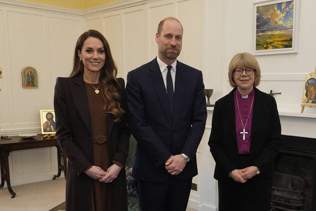 . 05 02 2026. London, United Kingdom. Prince William and Kate Middleton, the Prince and Princess of Wales , during an audience with the Archbishop of Canterbury, Dame Sarah Mullally , at Lambeth Palace in London.  xPoolx xi-Imagesx IIM-26553-0005
