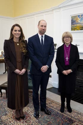 . 05 02 2026. London, United Kingdom. Prince William and Kate Middleton, the Prince and Princess of Wales , during an audience with the Archbishop of Canterbury, Dame Sarah Mullally , at Lambeth Palace in London.  xPoolx xi-Imagesx IIM-26553-0009