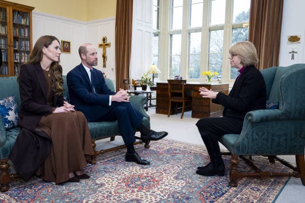 . 05 02 2026. London, United Kingdom. Prince William and Kate Middleton, the Prince and Princess of Wales , during an audience with the Archbishop of Canterbury, Dame Sarah Mullally , at Lambeth Palace in London.  xPoolx xi-Imagesx IIM-26553-0012