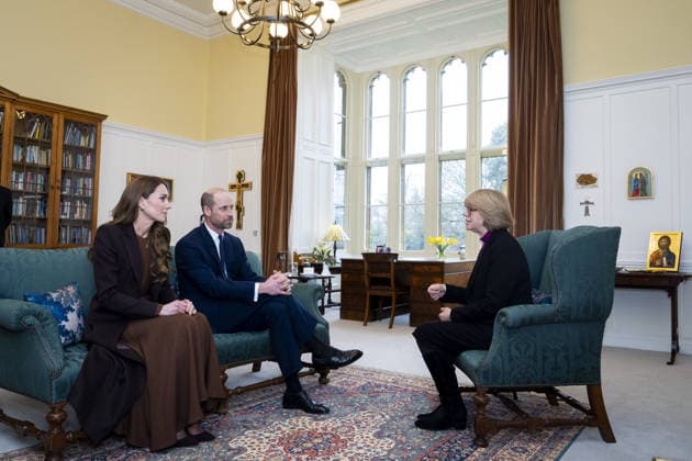. 05 02 2026. London, United Kingdom. Prince William and Kate Middleton, the Prince and Princess of Wales , during an audience with the Archbishop of Canterbury, Dame Sarah Mullally , at Lambeth Palace in London.  xPoolx xi-Imagesx IIM-26553-0014