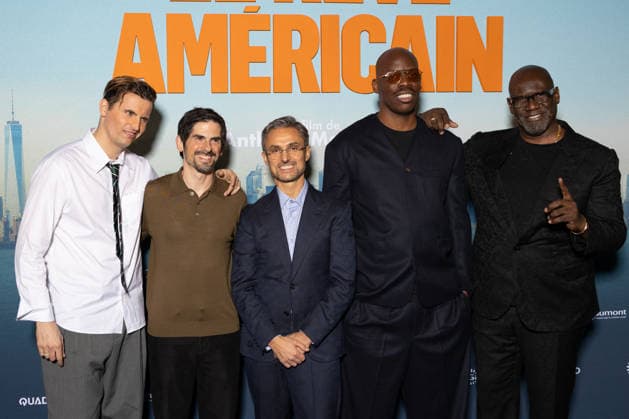 Le Reve Americain Paris Film Premiere Raphael Quenard, Anthony Marciano, Jeremy Medjana, Jean-Pascal Zadi and Bouna Ndiaye attends Le Reve Americain Paris Film Premiere at UGC Cine Cite Bercy on February 05, 2026 in Paris, France. Photo by Nasser Berzane ABACAPRESS.COM Paris France  Copyright: xBerzanexNasser ABACAx