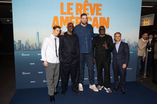 Le Reve Americain Paris Film Premiere Raphael Quenard, Jean-Pascal Zadi, guest, Bouna Ndiaye and Jeremy Medjana attends Le Reve Americain Paris Film Premiere at UGC Cine Cite Bercy on February 05, 2026 in Paris, France. Photo by Nasser Berzane ABACAPRESS.COM Paris France  Copyright: xBerzanexNasser ABACAx