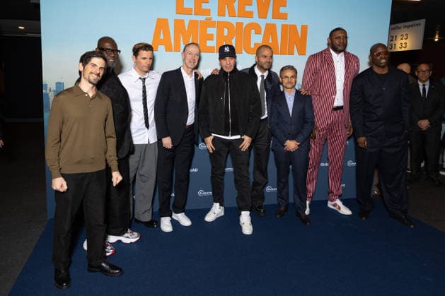 Le Reve Americain Paris Film Premiere Anthony Marciano, Bouna Ndiaye, Raphael Quenard, Vincent Collet, Cut Killer, Tony Parker, Jeremy Medjana, Didier Mbenga and Jean-Pascal Zadi attends Le Reve Americain Paris Film Premiere at UGC Cine Cite Bercy on February 05, 2026 in Paris, France. Photo by Nasser Berzane ABACAPRESS.COM Paris France  Copyright: xBerzanexNasser ABACAx