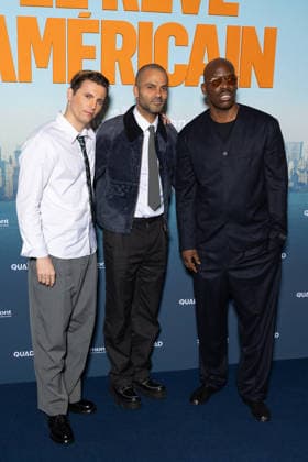 Le Reve Americain Paris Film Premiere Raphael Quenard, Tony Parker, Jean-Pascal Zadi attends Le Reve Americain Paris Film Premiere at UGC Cine Cite Bercy on February 05, 2026 in Paris, France. Photo by Nasser Berzane ABACAPRESS.COM Paris France  Copyright: xBerzanexNasser ABACAx