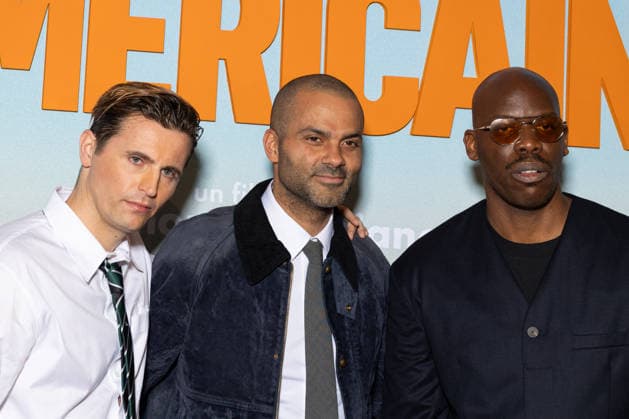 Le Reve Americain Paris Film Premiere Raphael Quenard, Tony Parker, Jean-Pascal Zadi attends Le Reve Americain Paris Film Premiere at UGC Cine Cite Bercy on February 05, 2026 in Paris, France. Photo by Nasser Berzane ABACAPRESS.COM Paris France  Copyright: xBerzanexNasser ABACAx