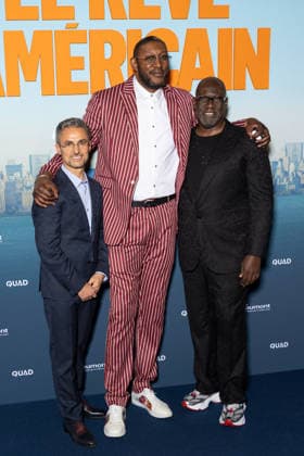 Le Reve Americain Paris Film Premiere Jeremy Medjana, Didier Mbenga, Bouna Ndiaye attends Le Reve Americain Paris Film Premiere at UGC Cine Cite Bercy on February 05, 2026 in Paris, France. Photo by Nasser Berzane ABACAPRESS.COM Paris France  Copyright: xBerzanexNasser ABACAx