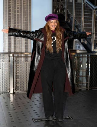 February 5, 2026, New York, Ny, United States: Leslie Grace visits the Empire State Building. Held at Empire State Building in New York. Zuma Press February 5, 2026. New York United States - ZUMAp281 20260205_zea_p281_017 Copyright: xPhotoxImagexPressx