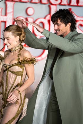 Wuthering Heights UK Premiere in London - 05 Feb 2026 Jacob Elordi and Margot Robbie attend the Wuthering Height UK premiere at Odeon Luxe Leicester Square. London United Kingdom Copyright: xLounisxTiarx xSOPAxImagesx _DSC5326