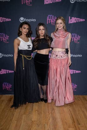 Idiotka New York Premiere in New York, USA - 05 Feb 2026 (L-R) Camila Mendes, Nastasya Popov and Anna Baryshnikov attend the Idiotka New York Premiere at Crown Hill Theatre in the Brooklyn borough of New York City. New York United States Copyright: xRonxAdarx xSOPAxImagesx _radar_idiotka_20260205_00347