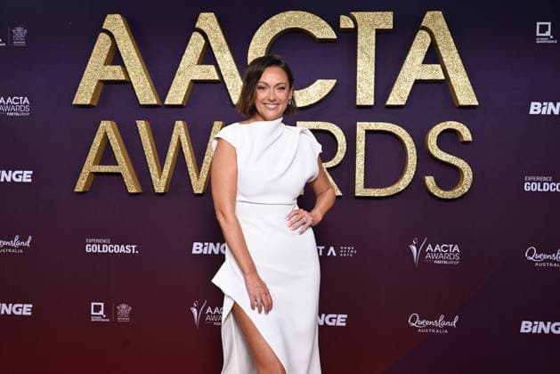 AACTA AWARDS 2026, Celeste Barber is seen posing for a photo on the red carpet at the 2024 AACTA Awards at HOTA in Surfers Paradise, Queensland, Friday, February 6, 2026. ( NO ARCHIVING BRISBANE QUEENSLAND AUSTRALIA  Copyright: xDARRENxENGLANDx 20260206177842991080