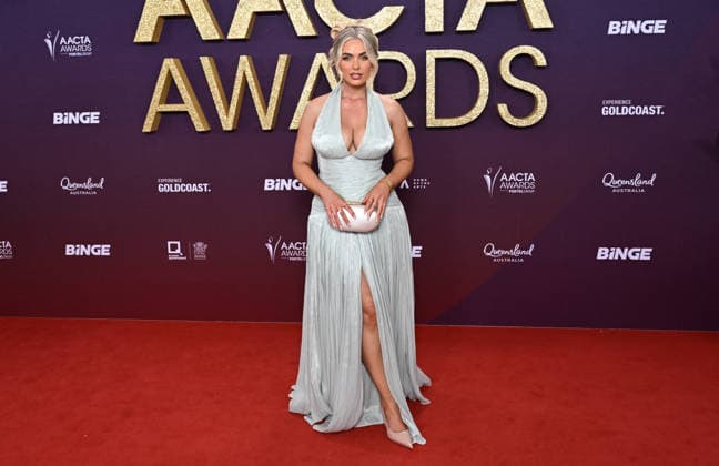 AACTA AWARDS 2026, Sakara Bell is seen posing for a photo on the red carpet at the 2024 AACTA Awards at HOTA in Surfers Paradise, Queensland, Friday, February 6, 2026. ( NO ARCHIVING BRISBANE QUEENSLAND AUSTRALIA  Copyright: xDARRENxENGLANDx 20260206149760771536