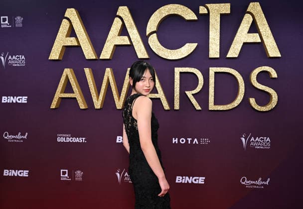 AACTA AWARDS 2026, Sora Wong is seen posing for a photo on the red carpet at the 2024 AACTA Awards at HOTA in Surfers Paradise, Queensland, Friday, February 6, 2026. ( NO ARCHIVING BRISBANE QUEENSLAND AUSTRALIA  Copyright: xDARRENxENGLANDx 20260206164663959851