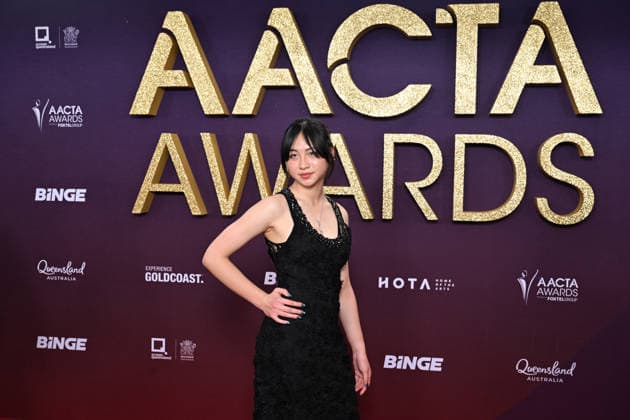 AACTA AWARDS 2026, Sora Wong is seen posing for a photo on the red carpet at the 2024 AACTA Awards at HOTA in Surfers Paradise, Queensland, Friday, February 6, 2026. ( NO ARCHIVING BRISBANE QUEENSLAND AUSTRALIA  Copyright: xDARRENxENGLANDx 20260206199829089642