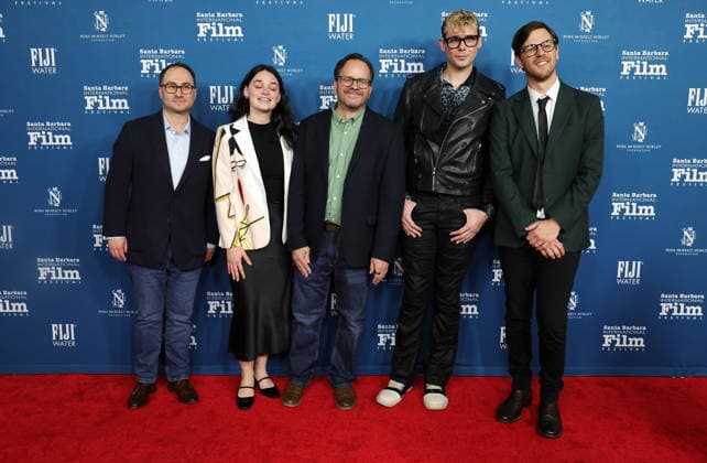 41st Annual Santa Barbara International Film Festival: Maltin Modern Master Award Honoring Adam Sandler 5 February 2026 . Santa Barbara, California - Madeleine Schumacher, Paul Bales, Brendan Petrizzo, Anthony Frith attend 41st Annual Santa Barbara International Film Festival: Maltin Modern Master Award Honoring Adam Sandler held at rlington Theatre in Santa Barbara., Credit:Sadou Faye Avalon United States, CA, Santa Barbara, Arlington Theatre  Copyright: xSadouxFayex xAvalonx 1072497393