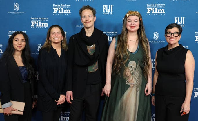 41st Annual Santa Barbara International Film Festival: Maltin Modern Master Award Honoring Adam Sandler 5 February 2026 . Santa Barbara, California Christie Herring, Christy McGill, Lara St. John, Patrick Hamm, Sanjana Bhambhani attend 41st Annual Santa Barbara International Film Festival: Maltin Modern Master Award Honoring Adam Sandler held at rlington Theatre in Santa Barbara., Credit:Sadou Faye Avalon United States, CA, Santa Barbara, Arlington Theatre  Copyright: xSadouxFayex xAvalonx 1072497609