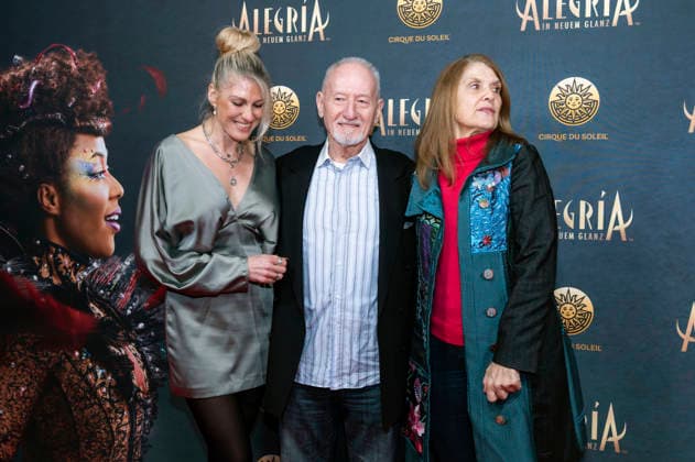 Miriam Beyer, Sepp Schauer and Corinna Binzer at the premiere of the Cirque du Soleil Alegria show at the Theresienwiese in Munich, 05 02 2026 Foto:xN.xKolinzx xFuturexImagex alegria_6209