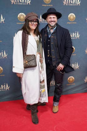 Manuel Cortez with wife Saina Bayatpour at the premiere of the Cirque du Soleil Alegria show at the Theresienwiese in Munich, 05 02 2026 Foto:xN.xKolinzx xFuturexImagex alegria_6245