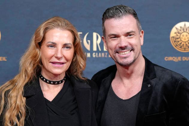 Giulia Siegel and Ludwig Heer at the premiere of the Cirque du Soleil Alegria show at the Theresienwiese in Munich, 05 02 2026 Foto:xN.xKolinzx xFuturexImagex alegria_6350