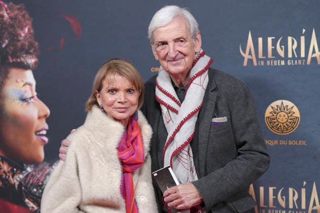 Uschi Glas with husband Dieter Hermann at the premiere of the show Cirque du Soleil Alegria at Theresienwiese Munich, 05 02 2026 Foto:xN.xKolinzx xFuturexImagex alegria_6356