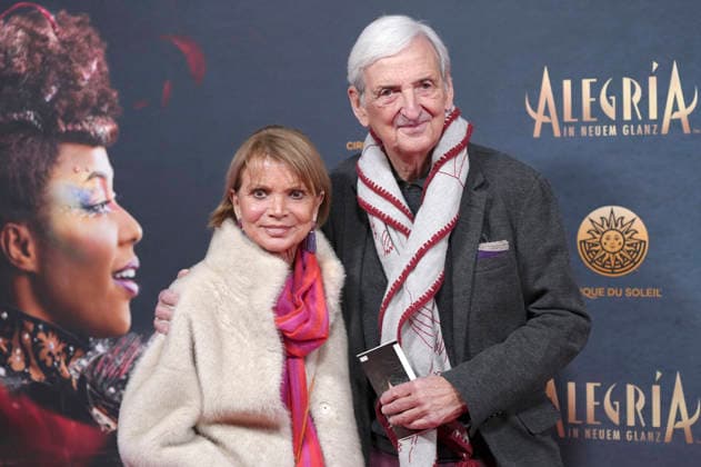 Uschi Glas with husband Dieter Hermann at the premiere of the show Cirque du Soleil Alegria at Theresienwiese Munich, 05 02 2026 Foto:xN.xKolinzx xFuturexImagex alegria_6357