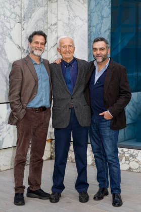 February 6, 2026, Rome, Rome, Italy: Photocall l for the film The Marciatore, featuring Abdon Pamich with Fausto Sciarappa and Alessandro Casale . rome, Italy 06 Feb 2026 Rome Italy  - ZUMAa289 20260206_zia_a289_063 Copyright: xCristianoxMinichiellox