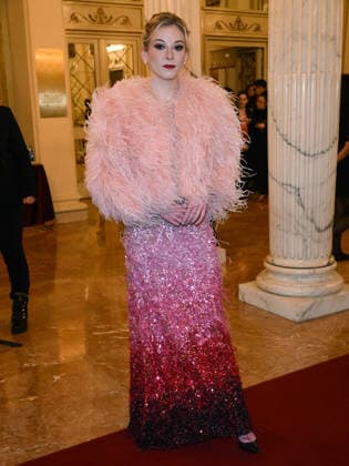 Milan, Milan Cortina 2026 Olympic Games, Welcome cocktail for guests at the Opening Ceremony at Teatro alla Scala. Pictured: Gracie Gold  Copyright: xAlbertoxTerenghix xipa-agency.netx xComi Terenghix IPA_Agency_IPA71036278