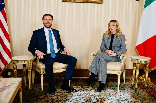 News Bilder des Tages Milan, Milan Cortina 2026 Olympic Games, Prime Minister Giorgia Meloni meets with Vice President J.D. Vance of the United States at the Prefecture of Milan. This is a private photo posted on social media or broadcast media provided by this Agency. The Agency claims no ownership, including but not limited to copyright or license, in the attached material. The fees charged by this Agency are for the Agency s services only and do not convey, nor are they intended to convey to you, any ownership, copyright, or license to the material. By posting this material, you expressly agree to indemnify and hold the Agency and its directors, shareholders, and employees harmless from any loss, claim, damage, demand, expense (including legal fees), or any c  Copyright: xPres.xdelxConsigliox xFotogrammax xipa-agency.netx xPres.xdelxConsigliox xFotogrammax IPA_Agency_IPA71035897