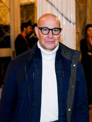 Milan, Milan Cortina 2026 Olympic Games, Welcome cocktail for guests at the Opening Ceremony at Teatro alla Scala. Pictured: Stanley Tucci.  Copyright: xAlbertoxTerenghix xipa-agency.netx xComi Terenghix IPA_Agency_IPA71036438
