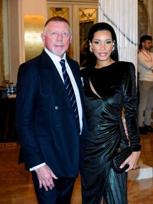 Milan, Milan Cortina 2026 Olympic Games, Welcome cocktail for guests at the Opening Ceremony at the Teatro alla Scala. Pictured: Boris Becker, Lilian de Carvalho Monteiro  Copyright: xAlbertoxTerenghix xipa-agency.netx xComi Terenghix IPA_Agency_IPA71036477