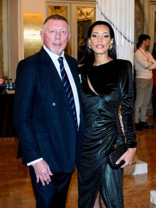 Milan, Milan Cortina 2026 Olympic Games, Welcome cocktail for guests at the Opening Ceremony at the Teatro alla Scala. Pictured: Boris Becker, Lilian de Carvalho Monteiro  Copyright: xAlbertoxTerenghix xipa-agency.netx xComi Terenghix IPA_Agency_IPA71036479