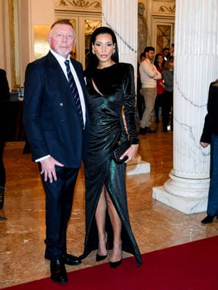 Milan, Milan Cortina 2026 Olympic Games, Welcome cocktail for guests at the Opening Ceremony at the Teatro alla Scala. Pictured: Boris Becker, Lilian de Carvalho Monteiro  Copyright: xAlbertoxTerenghix xipa-agency.netx xComi Terenghix IPA_Agency_IPA71036481