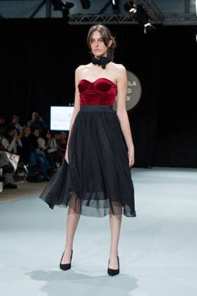 Modad catwalk during Madrid Fashion Week in Madrid - 06 Feb 2026 A model walks the runway in a design by designer SUSANA ESCRIBANO at the Modad catwalk during Madrid Fashion Week at Ifema. Madrid Spain Copyright: xAtilanoxGarciax xSOPAxImagesx photos04258
