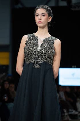 Modad catwalk during Madrid Fashion Week in Madrid - 06 Feb 2026 A model walks the runway in a design by designer SUSANA ESCRIBANO at the Modad catwalk during Madrid Fashion Week at Ifema. Madrid Spain Copyright: xAtilanoxGarciax xSOPAxImagesx photos04263
