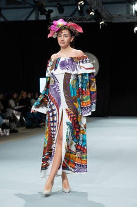 Modad catwalk during Madrid Fashion Week in Madrid - 06 Feb 2026 A model walks the runway in a design by designer DIDESANT at the Modad catwalk during the Madrid Fashion Week at Ifema. Madrid Spain Copyright: xAtilanoxGarciax xSOPAxImagesx photos04273