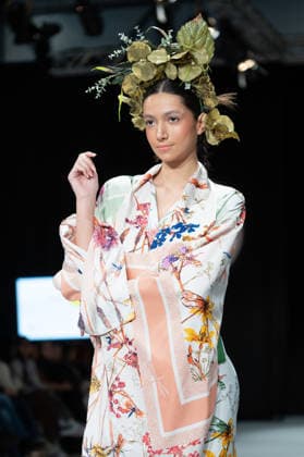 Modad catwalk during Madrid Fashion Week in Madrid - 06 Feb 2026 A model walks the runway in a design by designer DIDESANT at the Modad catwalk during the Madrid Fashion Week at Ifema. Madrid Spain Copyright: xAtilanoxGarciax xSOPAxImagesx photos04276