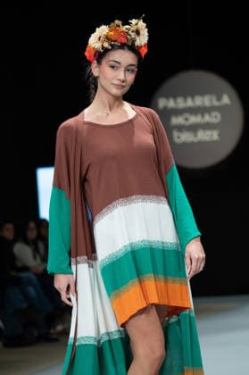 Modad catwalk during Madrid Fashion Week in Madrid - 06 Feb 2026 A model walks the runway in a design by designer DIDESANT at the Modad catwalk during the Madrid Fashion Week at Ifema. Madrid Spain Copyright: xAtilanoxGarciax xSOPAxImagesx photos04283