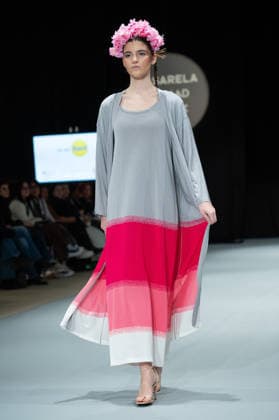Modad catwalk during Madrid Fashion Week in Madrid - 06 Feb 2026 A model walks the runway in a design by designer DIDESANT at the Modad catwalk during the Madrid Fashion Week at Ifema. Madrid Spain Copyright: xAtilanoxGarciax xSOPAxImagesx photos04284