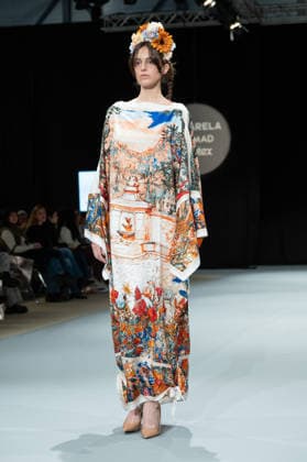 Modad catwalk during Madrid Fashion Week in Madrid - 06 Feb 2026 A model walks the runway in a design by designer DIDESANT at the Modad catwalk during the Madrid Fashion Week at Ifema. Madrid Spain Copyright: xAtilanoxGarciax xSOPAxImagesx photos04286