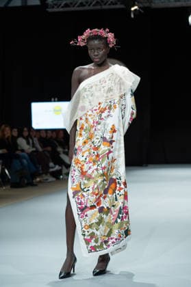 Modad catwalk during Madrid Fashion Week in Madrid - 06 Feb 2026 A model walks the runway in a design by designer DIDESANT at the Modad catwalk during the Madrid Fashion Week at Ifema. Madrid Spain Copyright: xAtilanoxGarciax xSOPAxImagesx photos04288