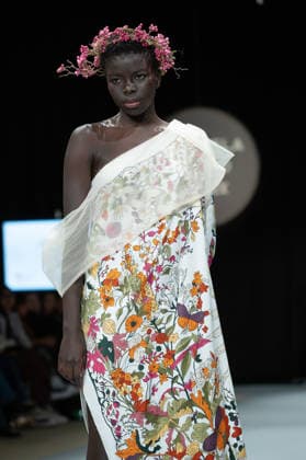 Modad catwalk during Madrid Fashion Week in Madrid - 06 Feb 2026 A model walks the runway in a design by designer DIDESANT at the Modad catwalk during the Madrid Fashion Week at Ifema. Madrid Spain Copyright: xAtilanoxGarciax xSOPAxImagesx photos04289