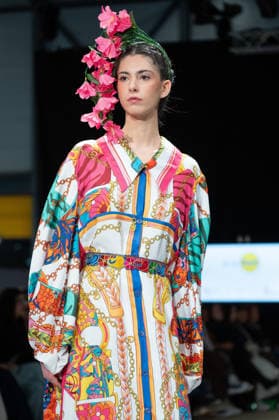 Modad catwalk during Madrid Fashion Week in Madrid - 06 Feb 2026 A model walks the runway in a design by designer DIDESANT at the Modad catwalk during the Madrid Fashion Week at Ifema. Madrid Spain Copyright: xAtilanoxGarciax xSOPAxImagesx photos04292