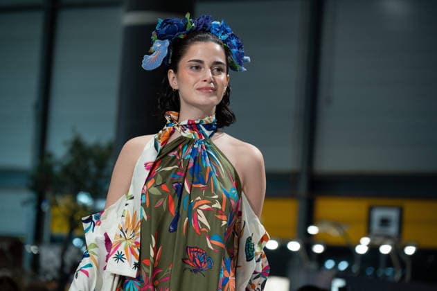 Modad catwalk during Madrid Fashion Week in Madrid - 06 Feb 2026 A model walks the runway in a design by designer DIDESANT at the Modad catwalk during Madrid Fashion Week at Ifema. Madrid Spain Copyright: xAtilanoxGarciax xSOPAxImagesx photos04300